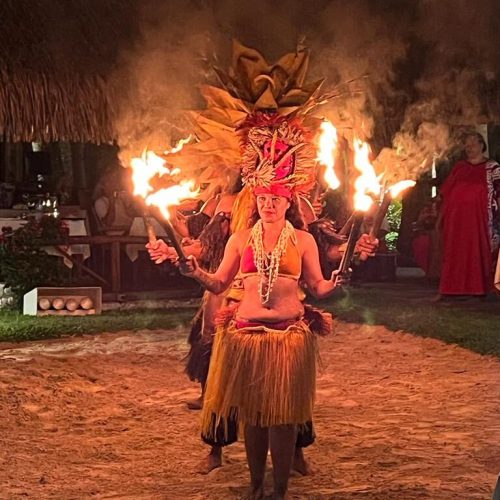Traditional Polynesian dance performance